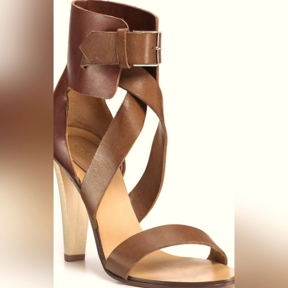 Chloé calf leather sandals Gladiator 8M - Picture 1 of 10